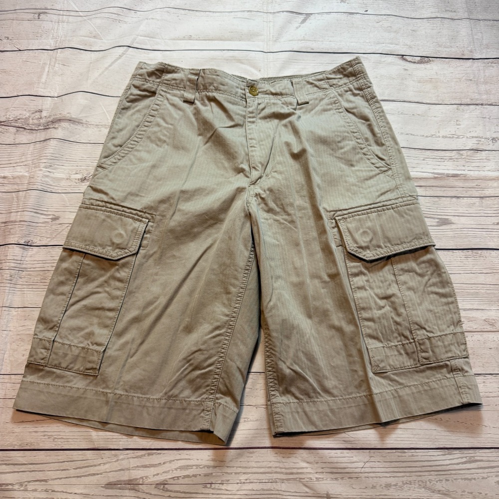 Banana Republic Cargo Safari Khaki Shorts Beige‎ Men's Size 30x11
